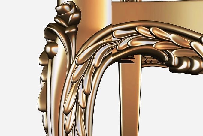Chair 3d model for cnc 03 3D model 7