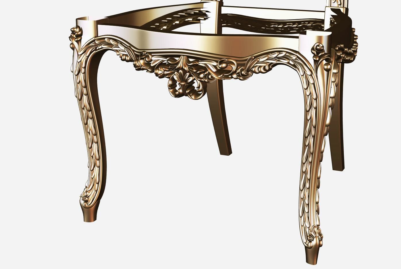 Chair 3d model for cnc 03 3D model_3