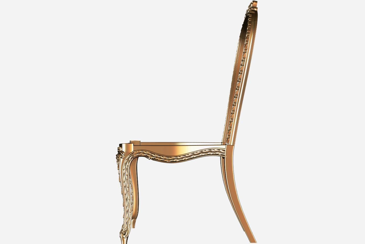 Chair 3d model for cnc 03 3D model_2