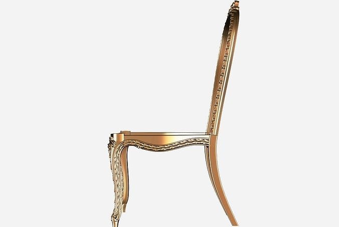 Chair 3d model for cnc 03 3D model 3