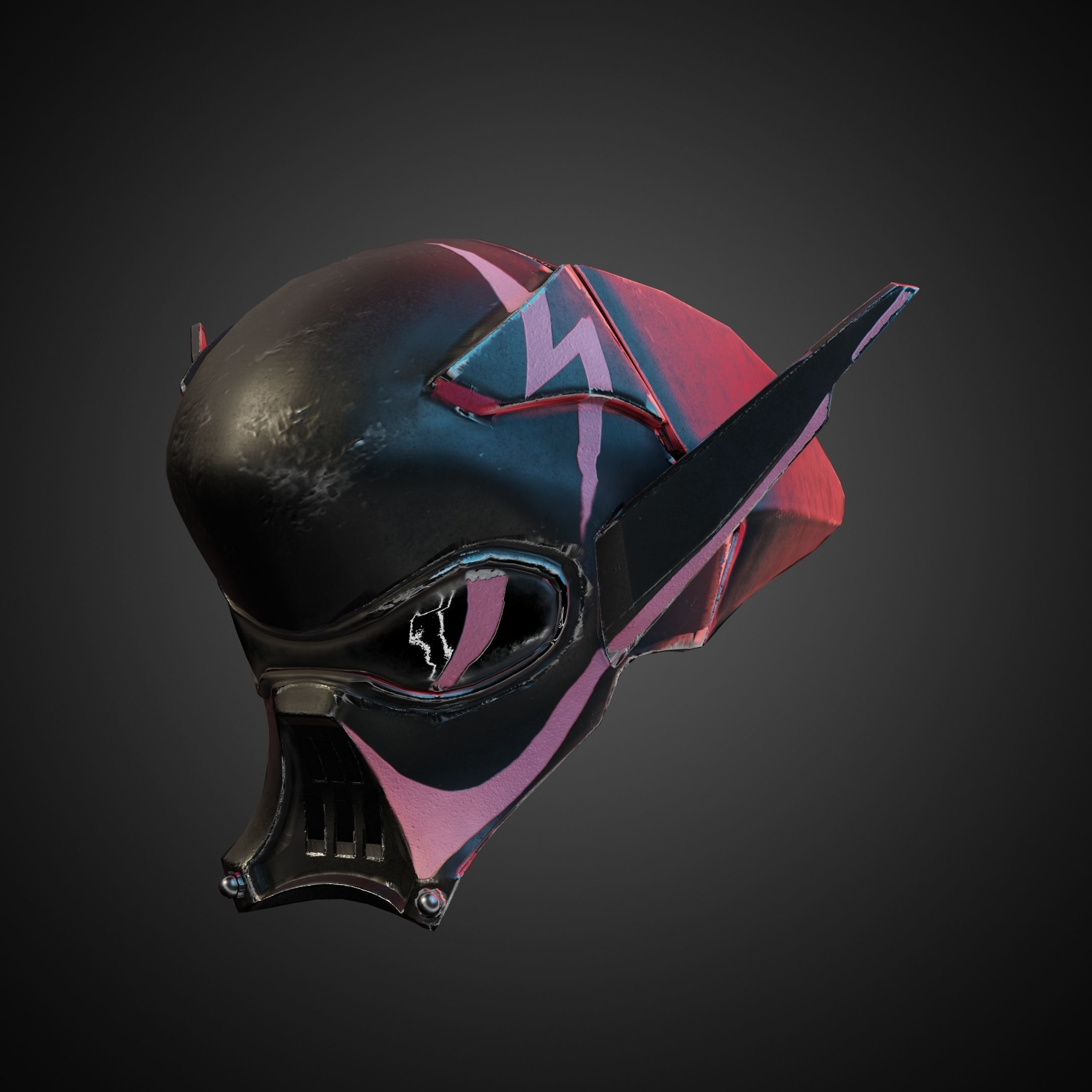 Star Wars Visions Am Helmet for Cosplay 3D print model_3