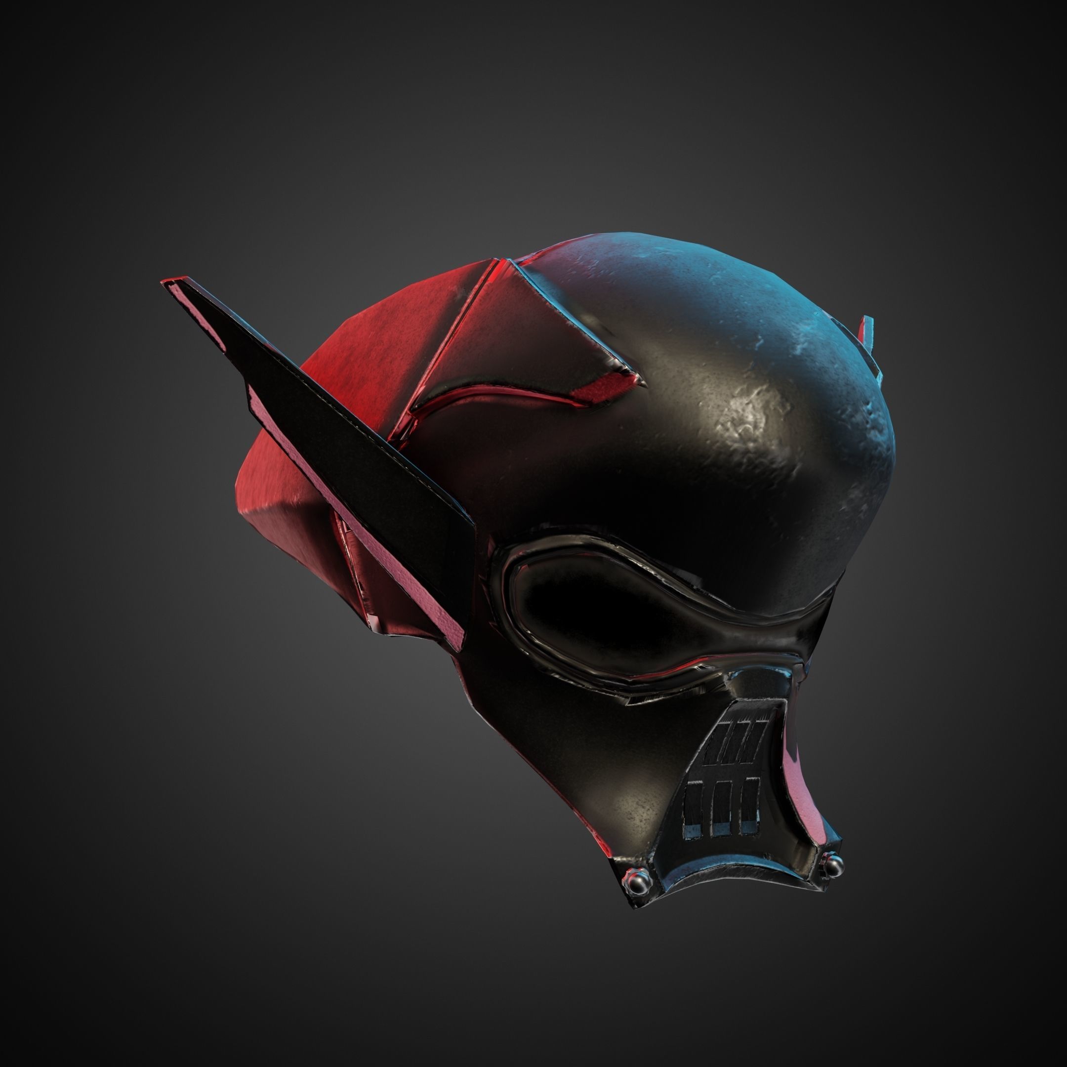 Star Wars Visions Am Helmet for Cosplay 3D print model_9