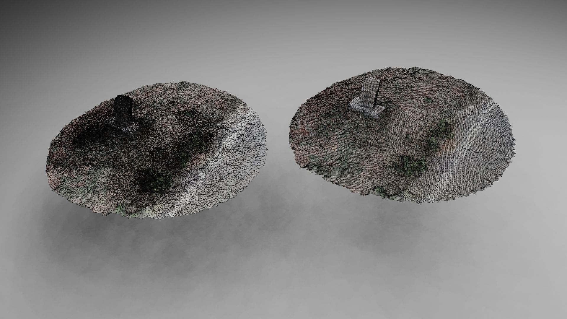 Roadside piller photoscan retopo model 3D model_11