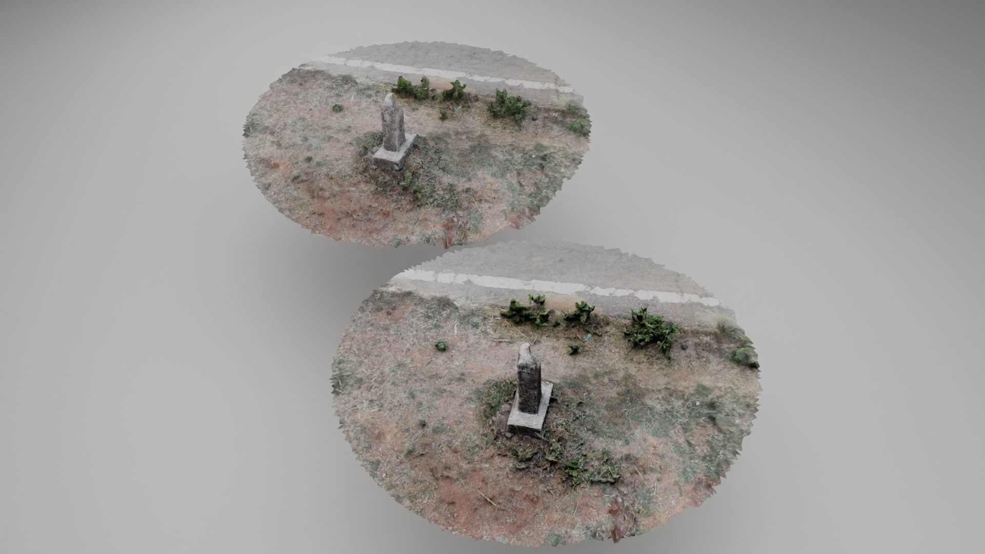 Roadside piller photoscan retopo model 3D model_8