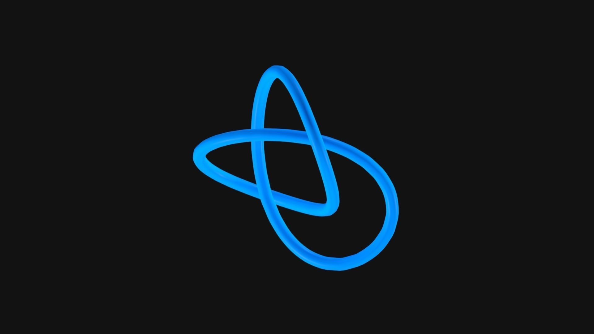 Knot 1 Low-poly 3D model_4