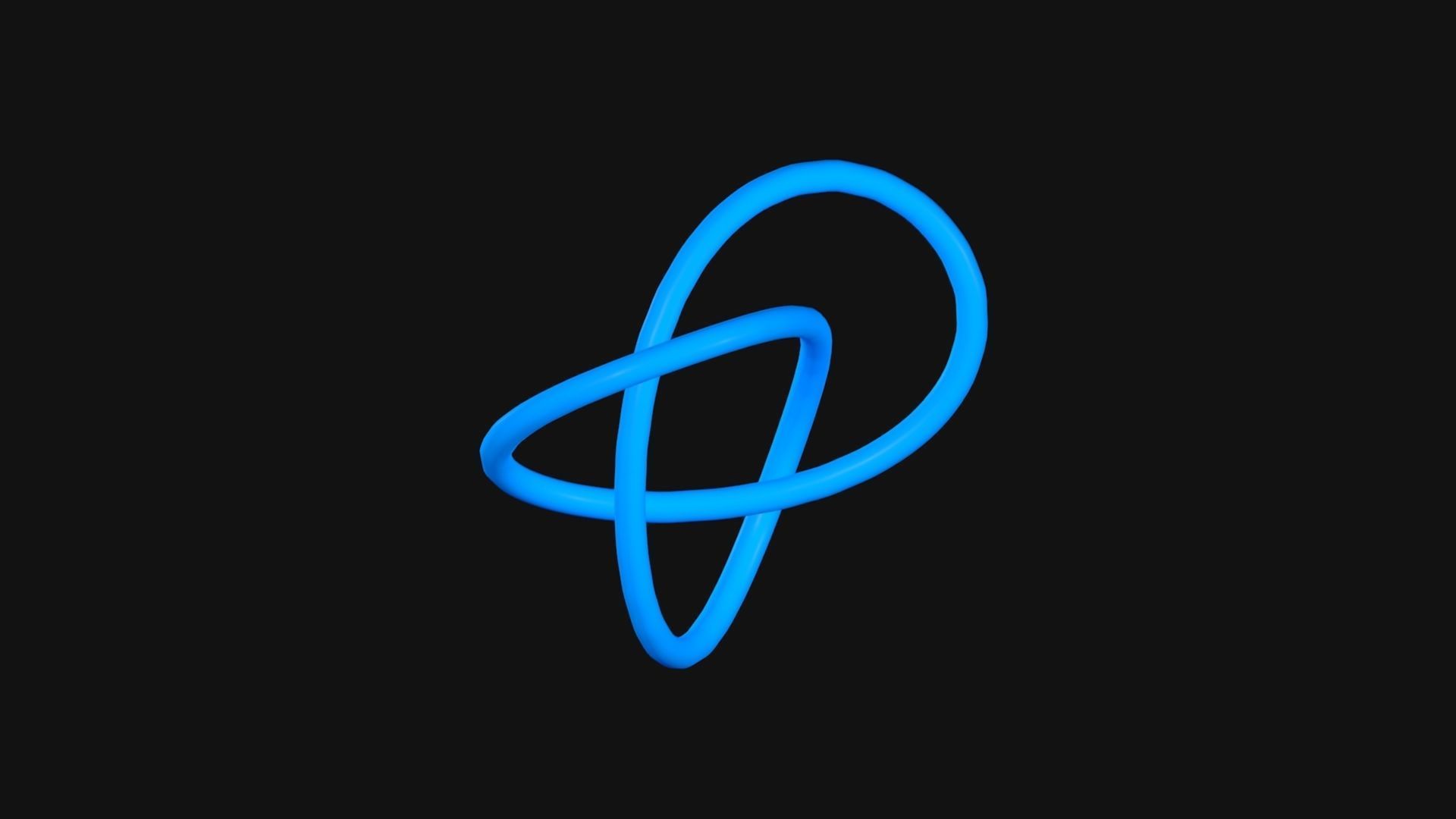 Knot 1 Low-poly 3D model_5