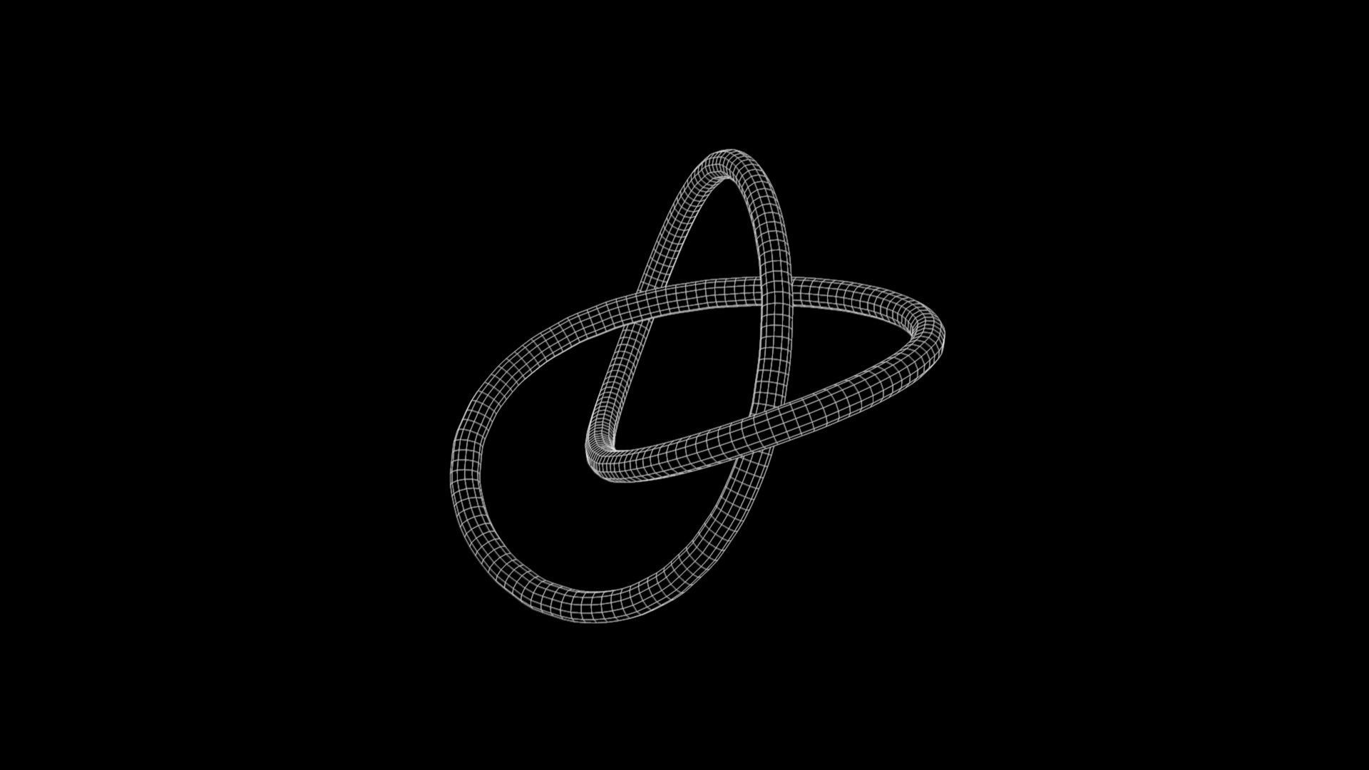 Knot 1 Low-poly 3D model_8