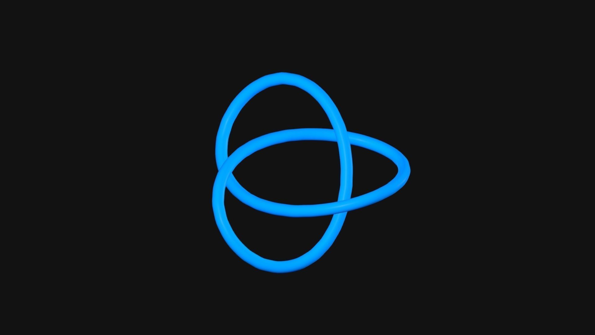 Knot 1 Low-poly 3D model_2