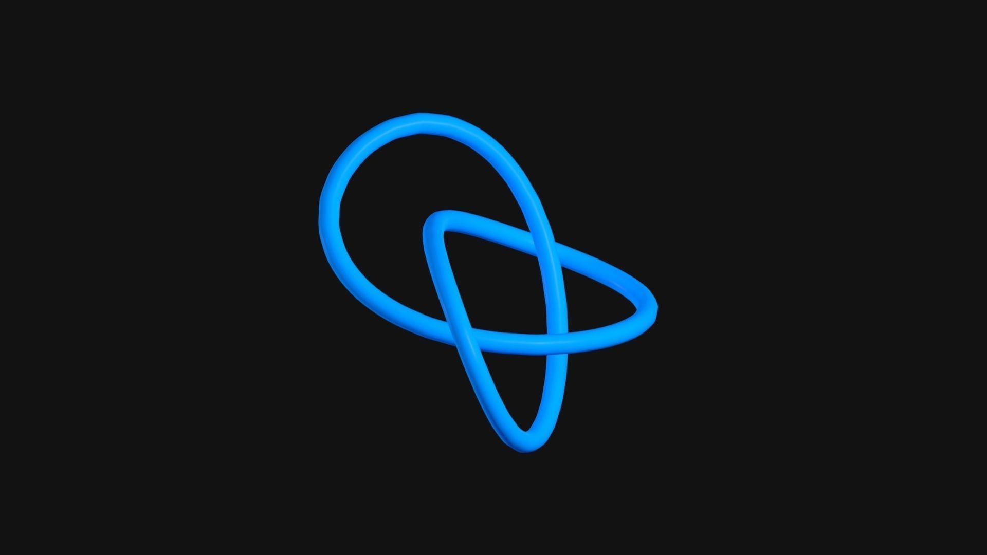 Knot 1 Low-poly 3D model_3