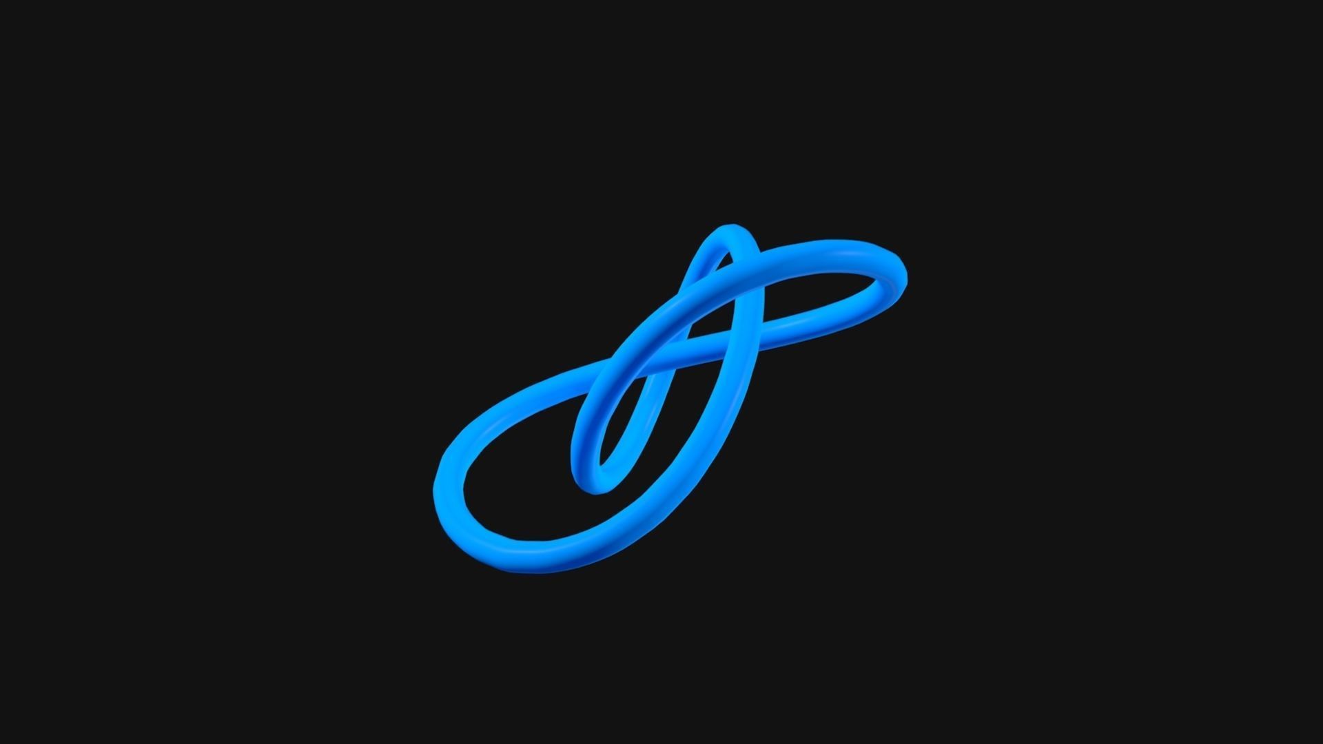 Knot 1 Low-poly 3D model_7