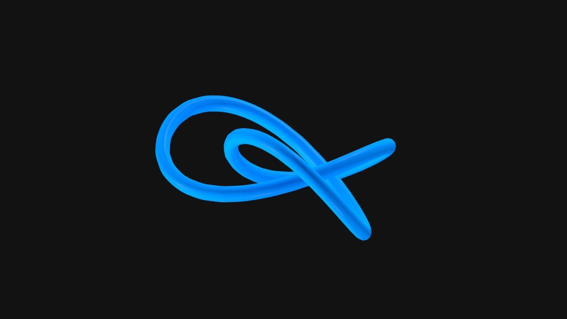 Knot 1 Low-poly 3D model_6