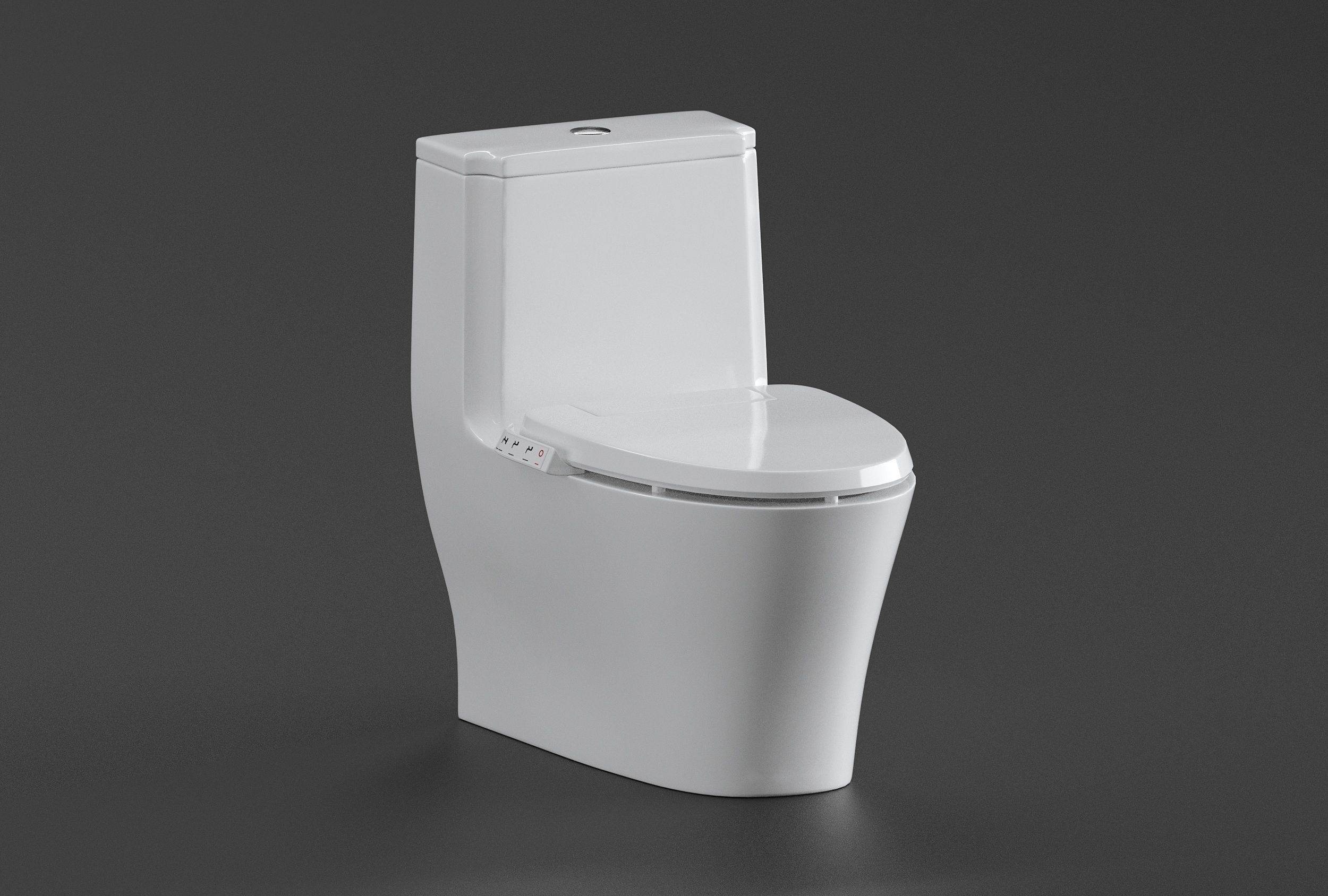 K23188HC0 one piece compact elongated toilet 3D model CGTrader
