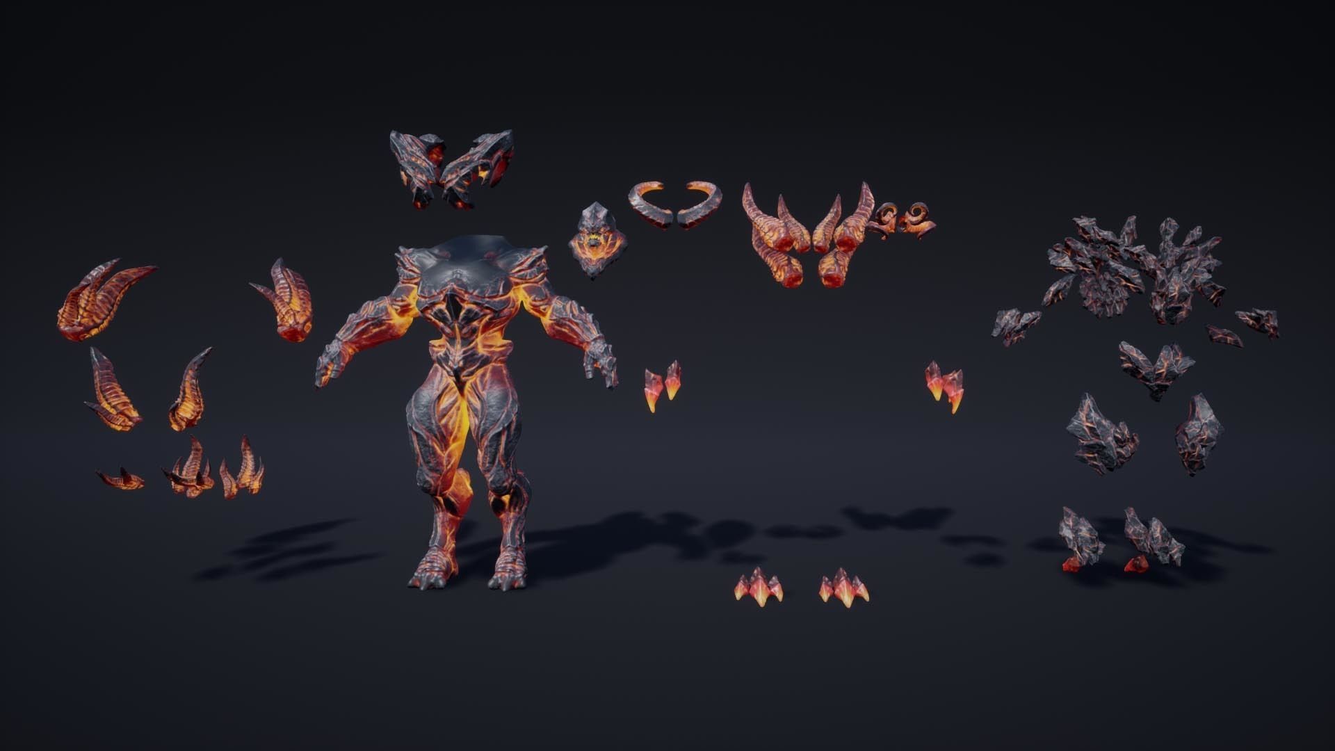 Fantasy Enemies Pack Low-poly 3D model_32