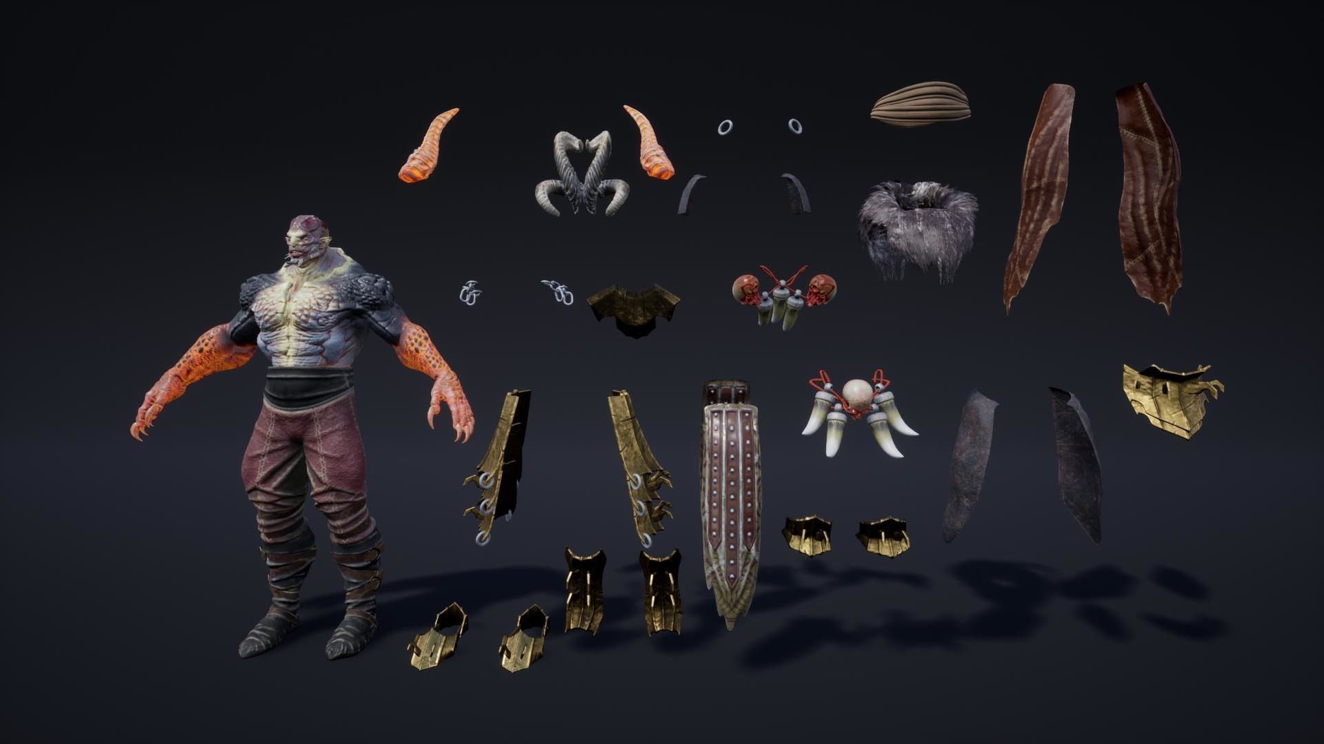 Fantasy Enemies Pack Low-poly 3D model_18