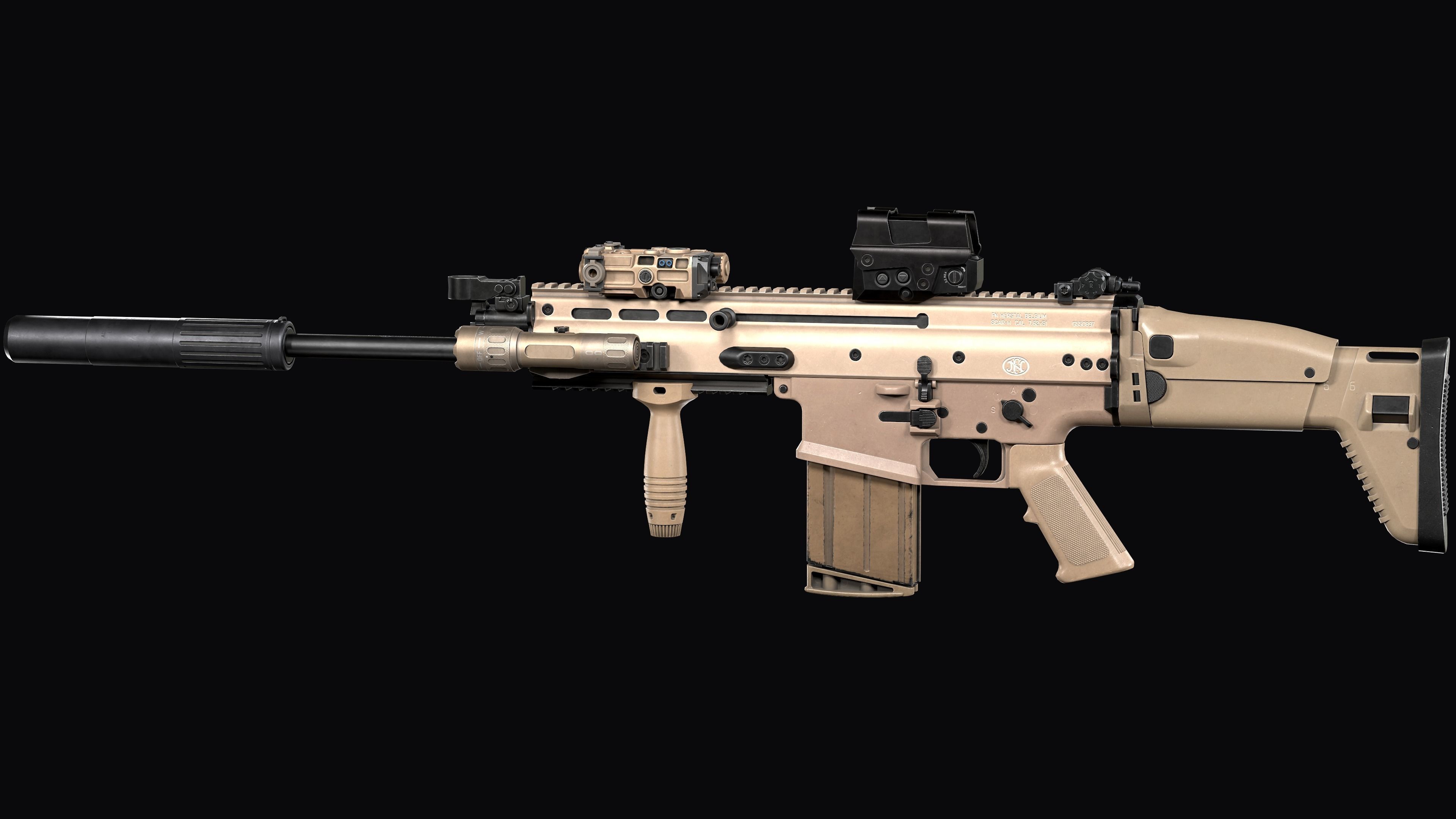 Tactical Modular Modern Assault Rifles gun Weapon Pack 3D Model Collection_14