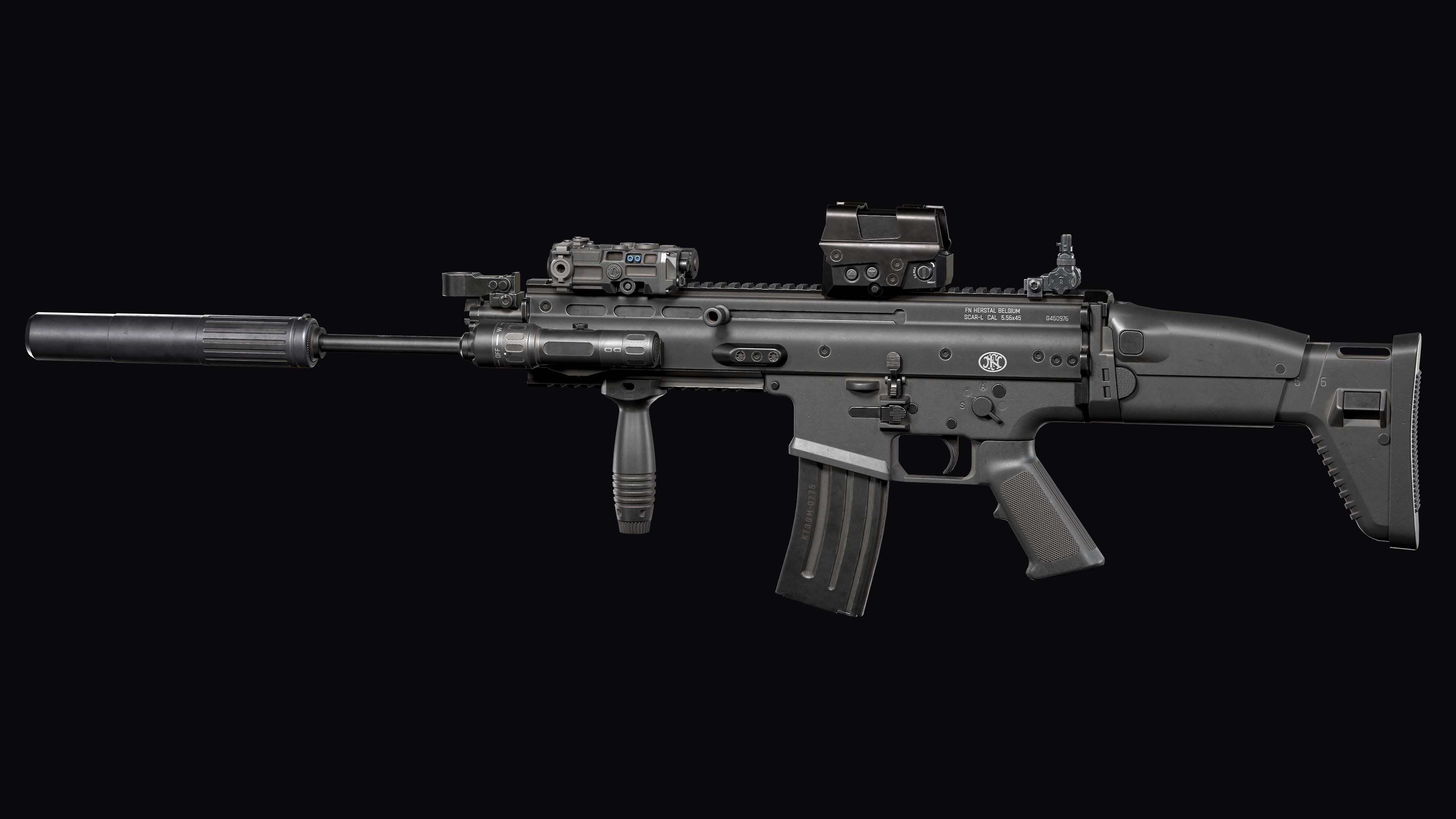 Tactical Modular Modern Assault Rifles gun Weapon Pack 3D Model Collection_16