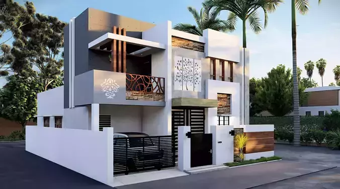 House 2 Low-poly 3D model House 2 Low-poly 3D model