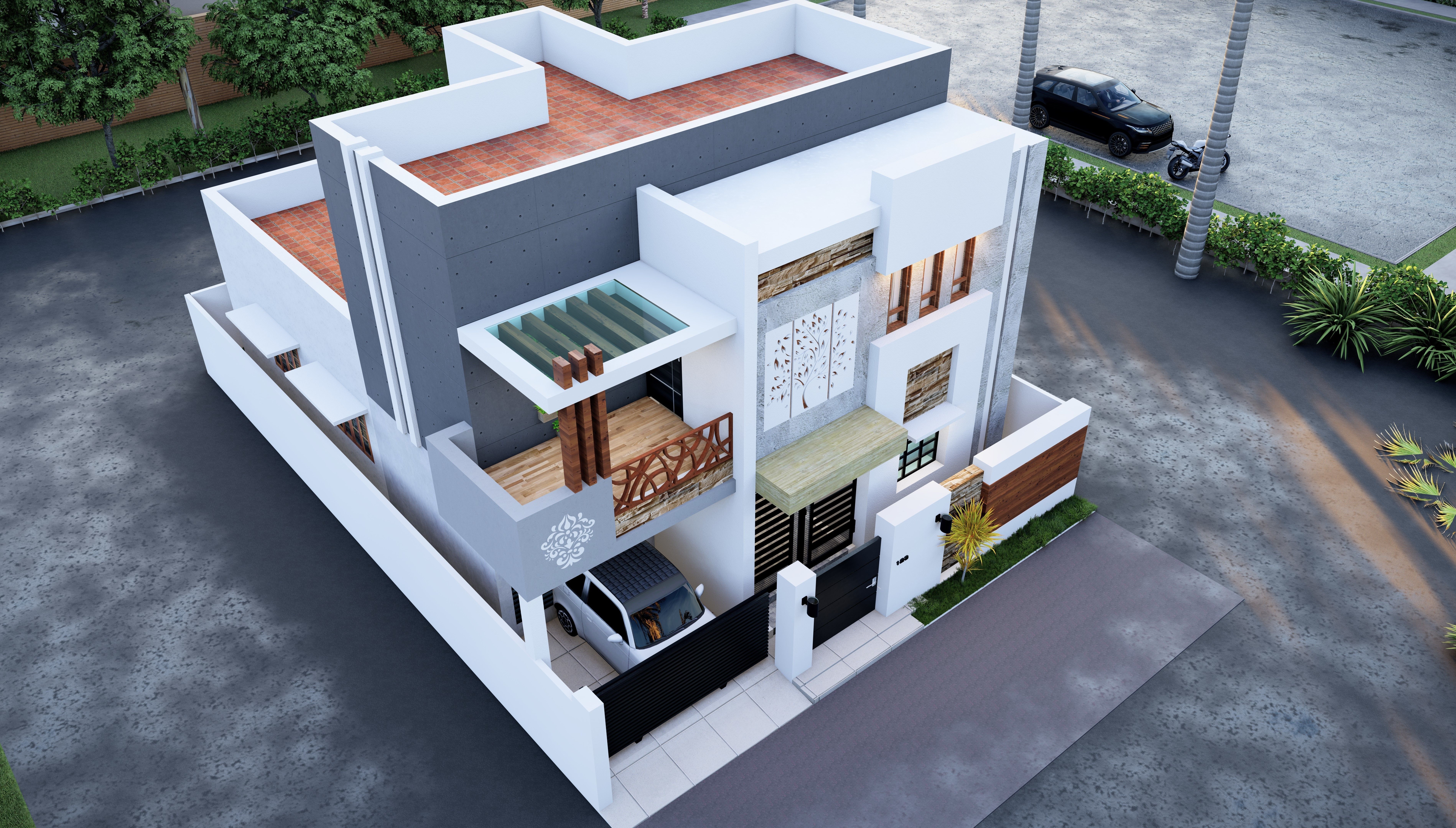 House 2 Low-poly 3D model_3