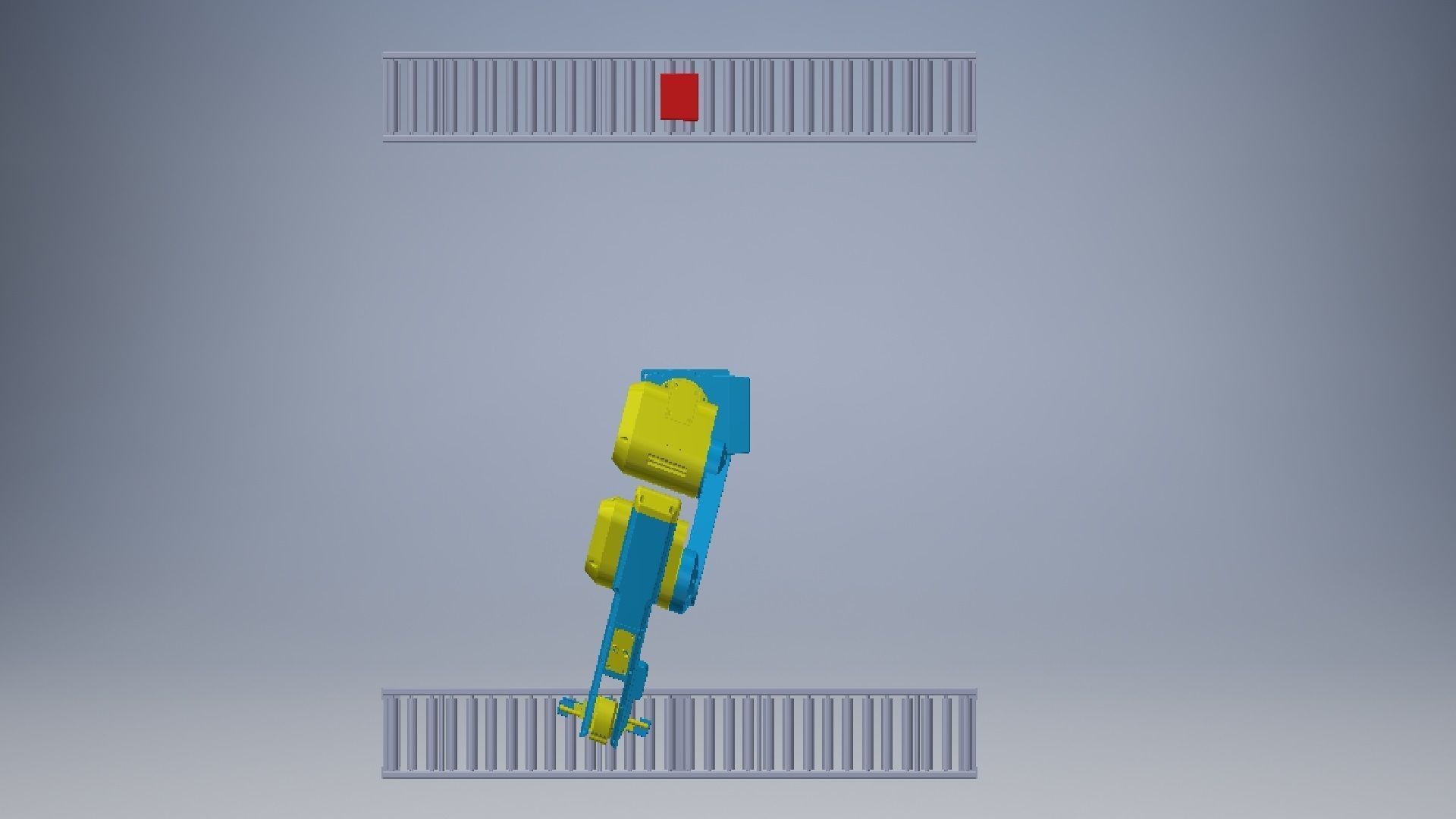 Robot arm 6 dof degrees of freedom Low-poly 3D model_8