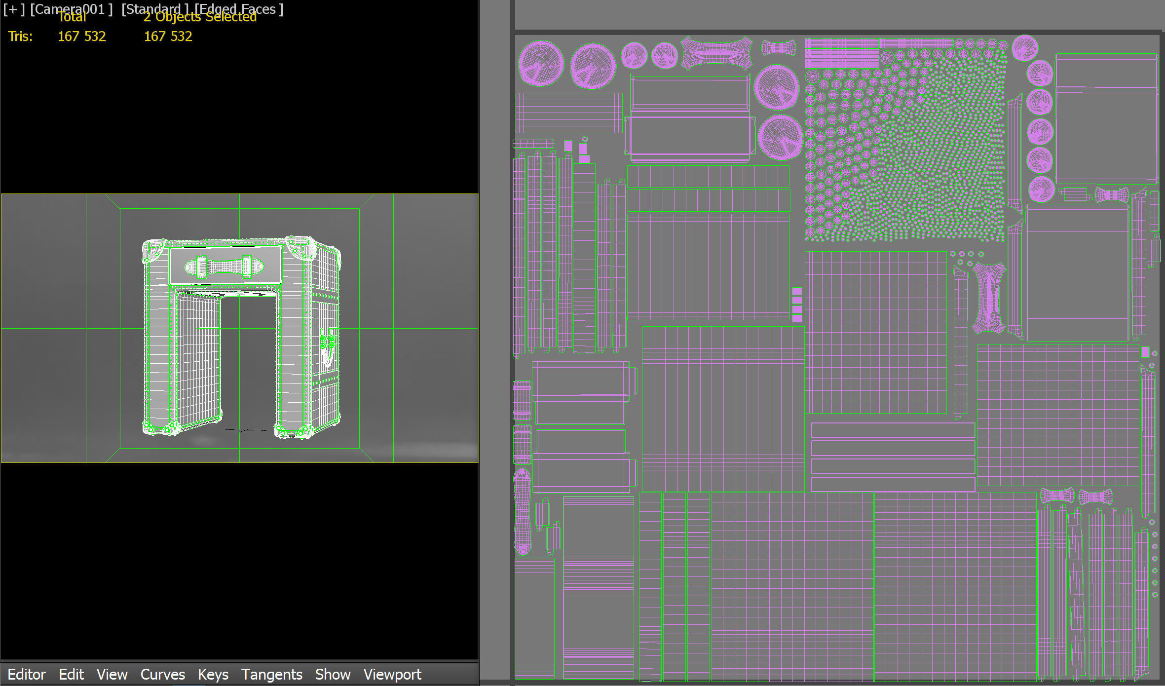 Slab Lamp Leather Table PBR Low-poly 3D model_23