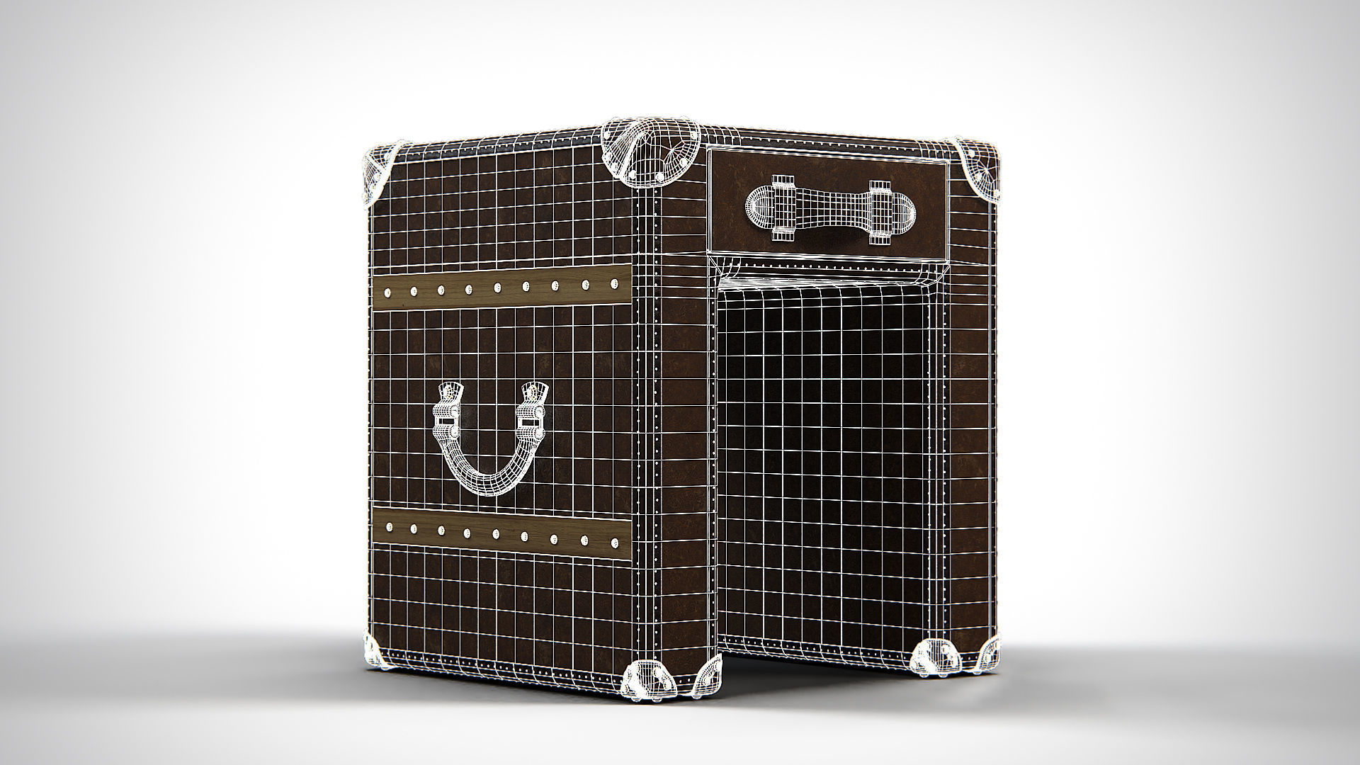 Slab Lamp Leather Table PBR Low-poly 3D model_20