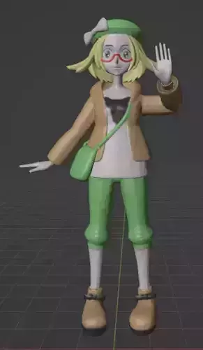 Bianca pokemon trainer  3D print model