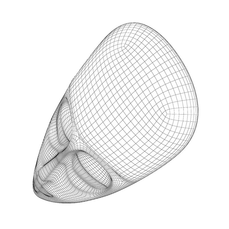 African Mask 1 3D model_3