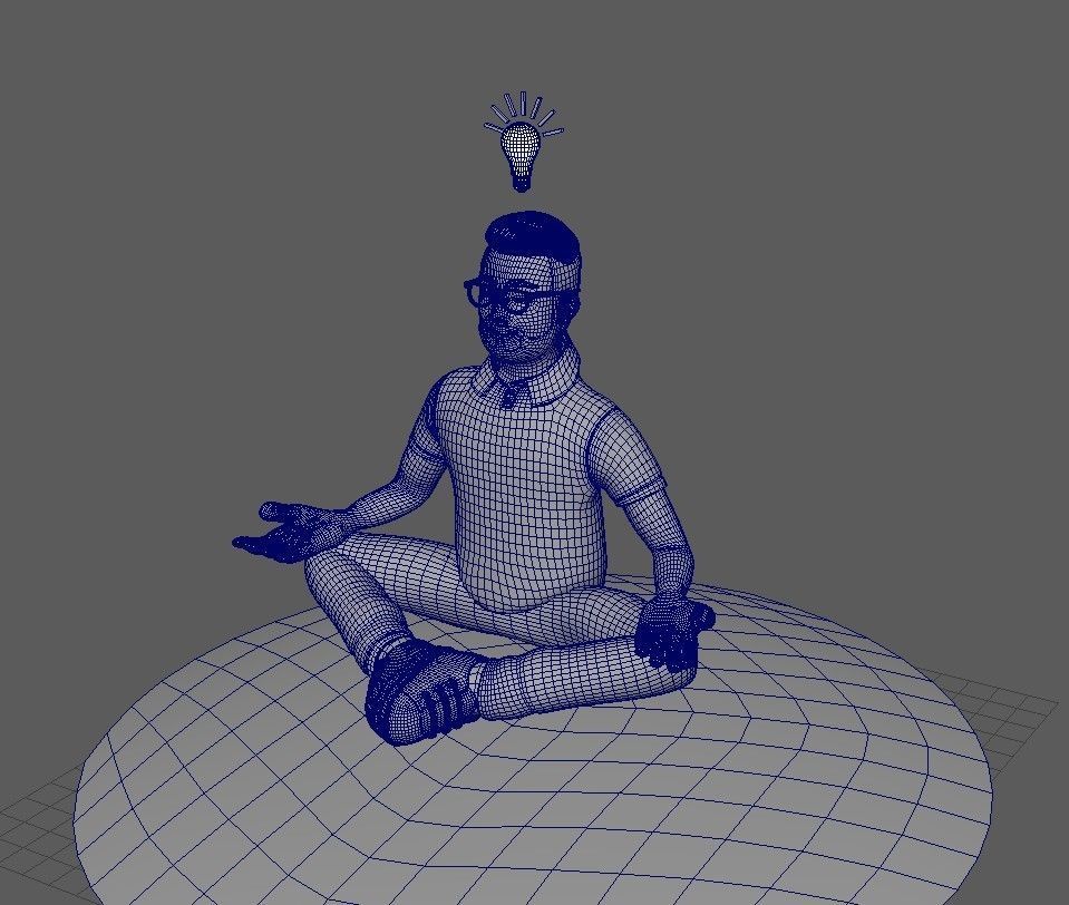 Minimal Man Character 02 Low-poly 3D model_63