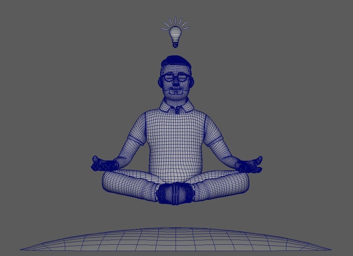 Minimal Man Character 02 Low-poly 3D model_22