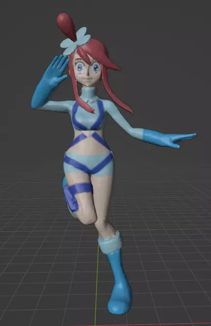 Skyla gym leader  3D print model_0