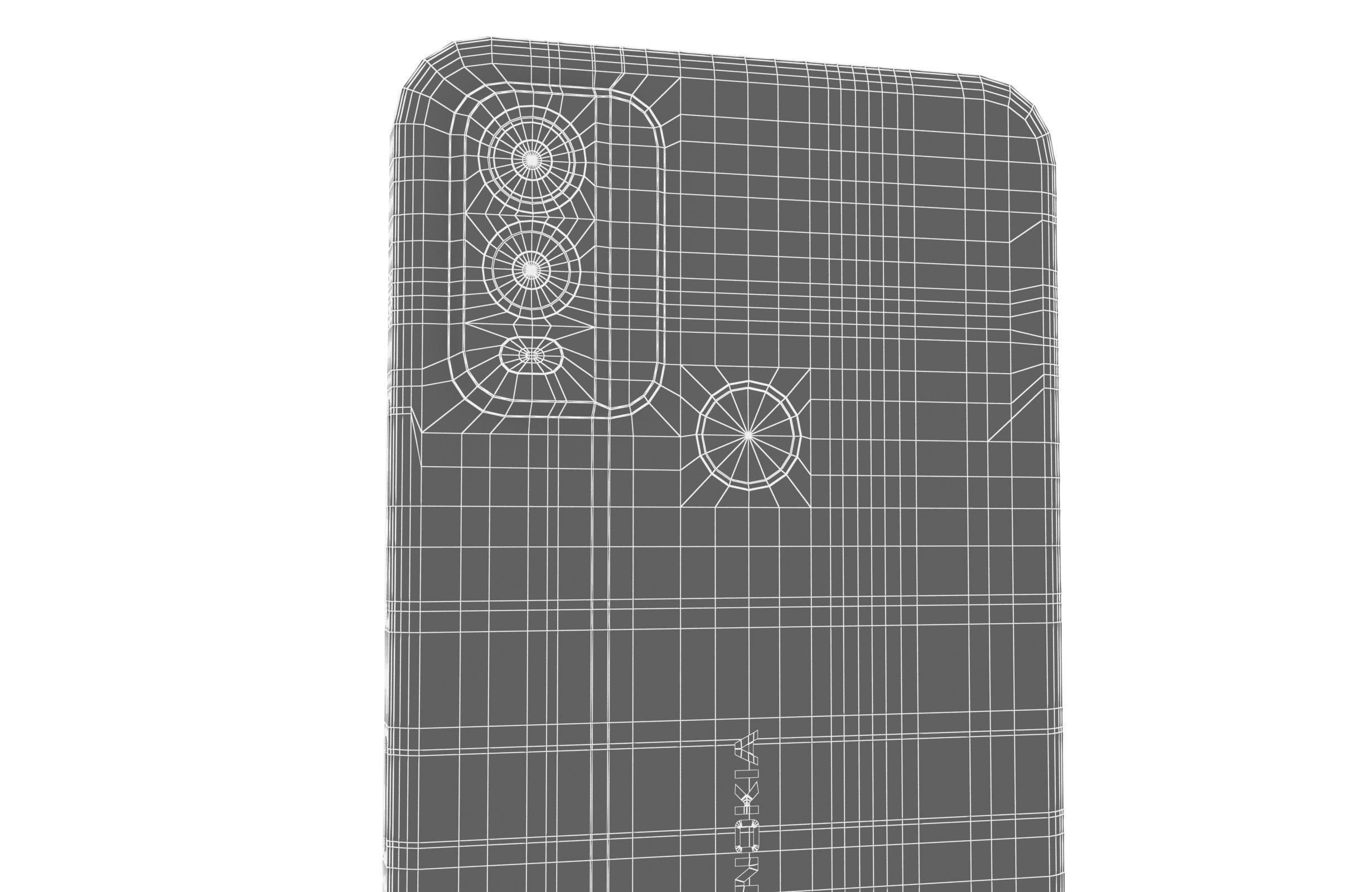 Nokia C22 Black Low-poly 3D model_20