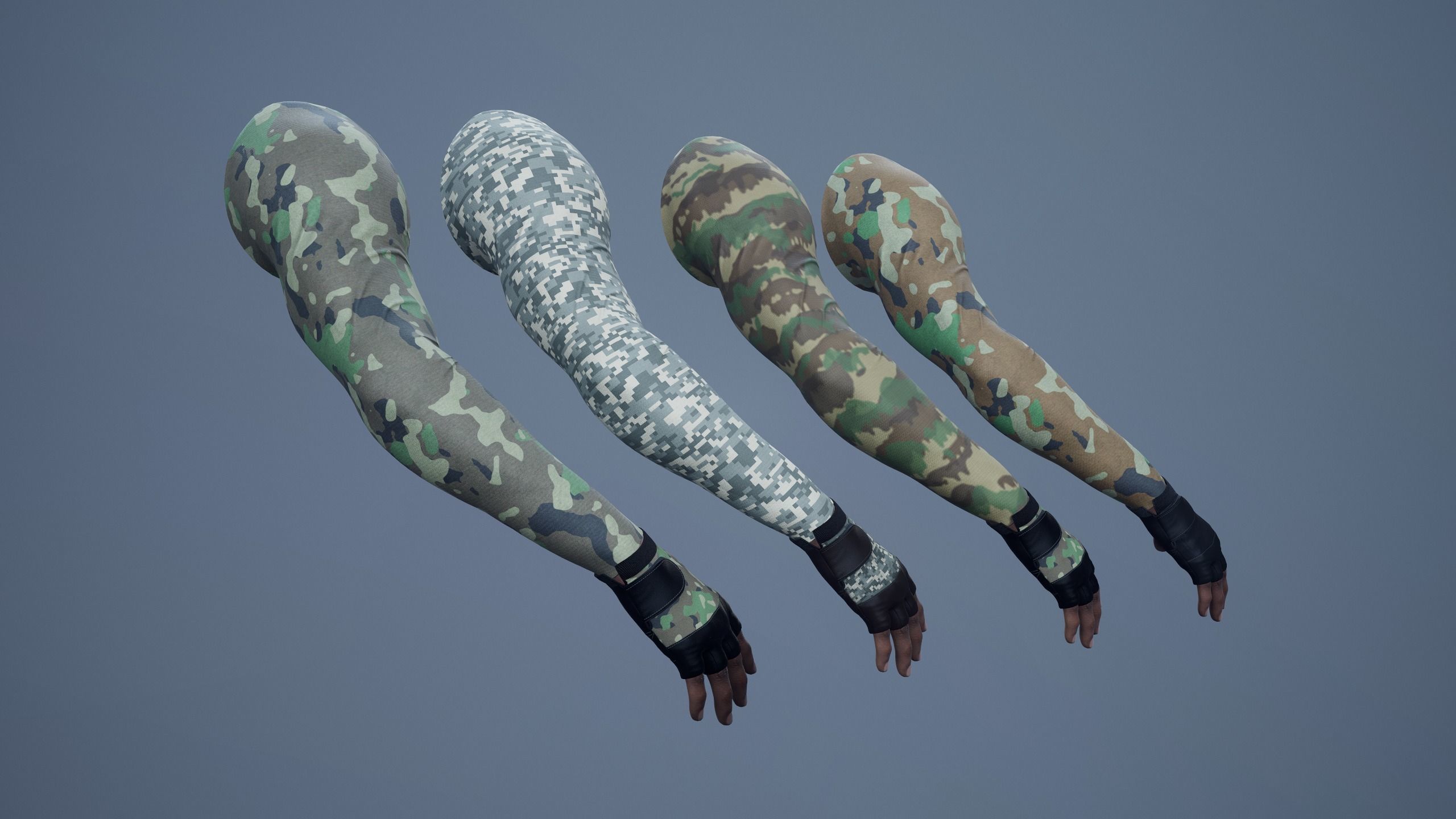 FPS First Person Arms - 01 B Low-poly 3D model_19