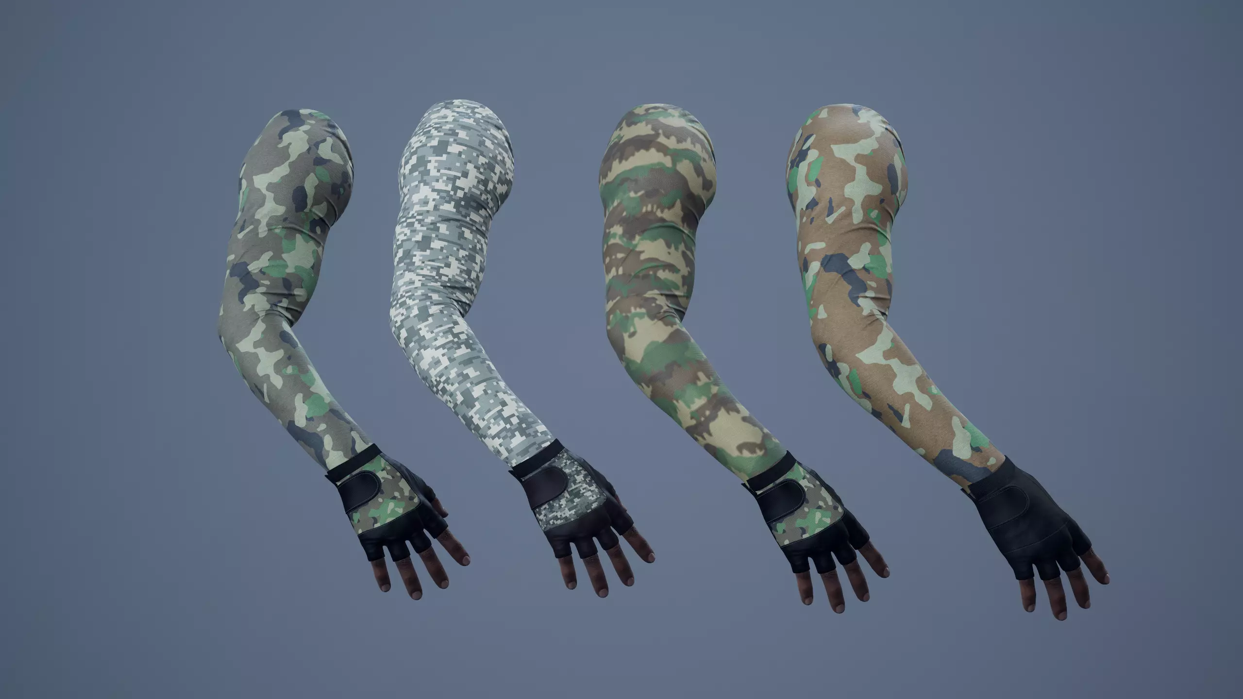 FPS First Person Arms - 01 B Low-poly 3D model_0