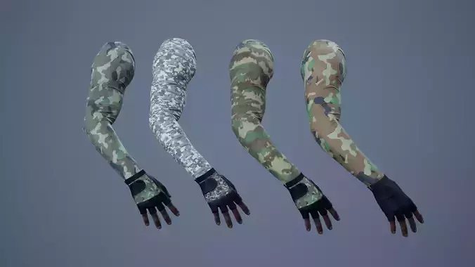 FPS First Person Arms - 01 B Low-poly 3D model