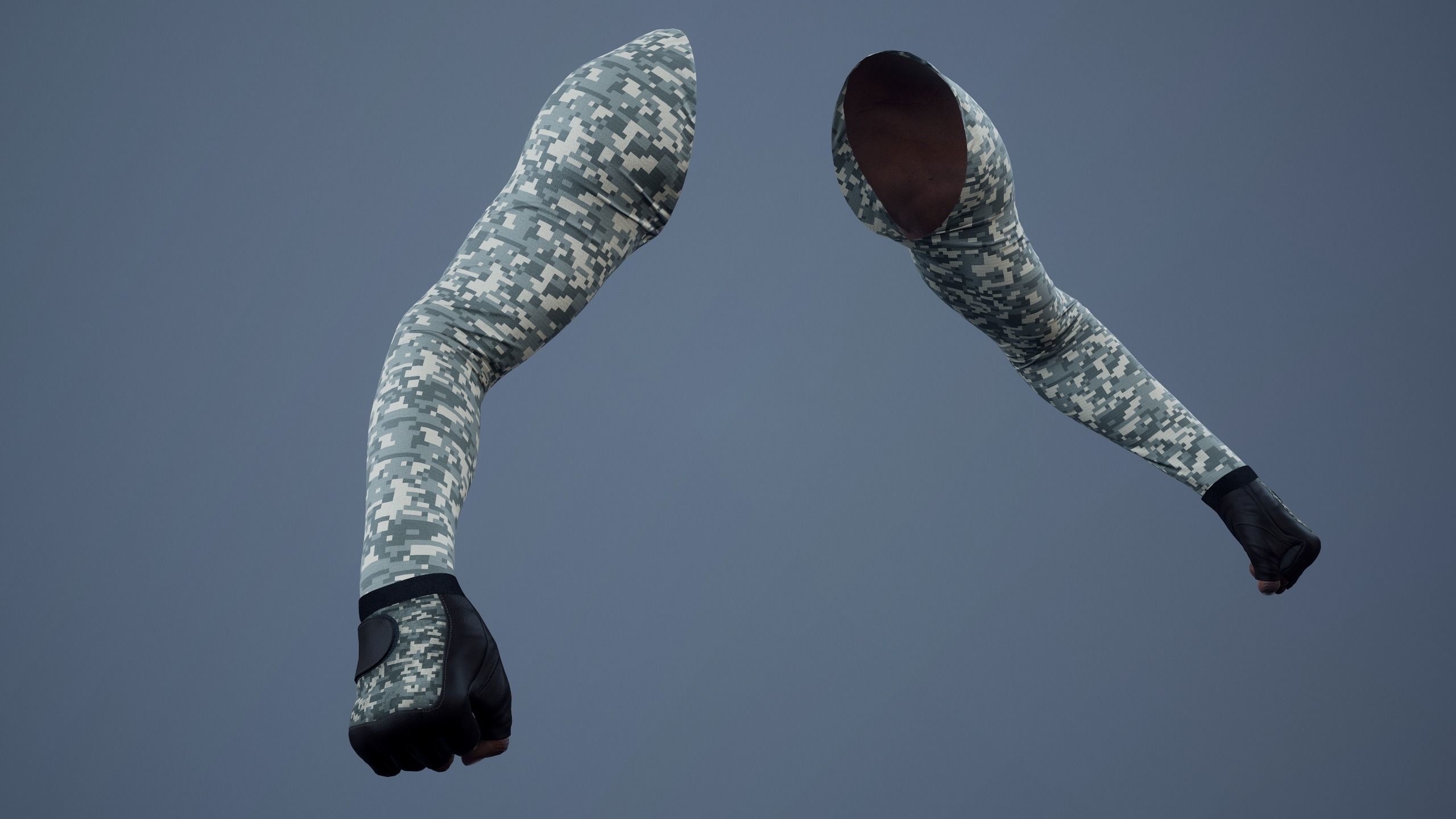 FPS First Person Arms - 01 B Low-poly 3D model_2