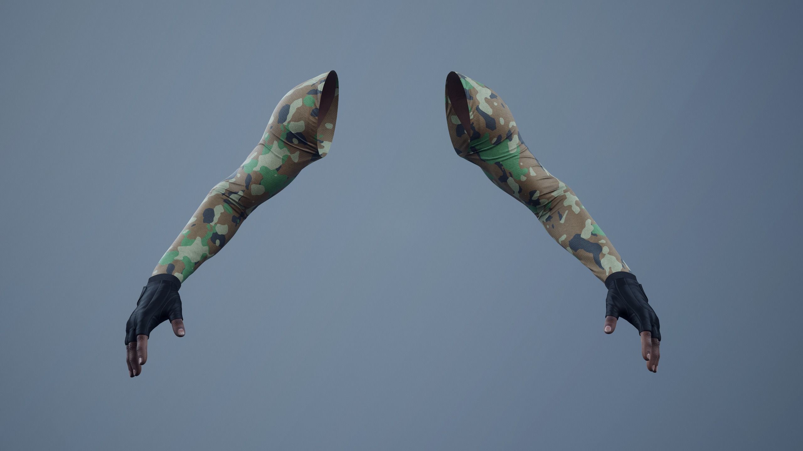 FPS First Person Arms - 01 B Low-poly 3D model_21