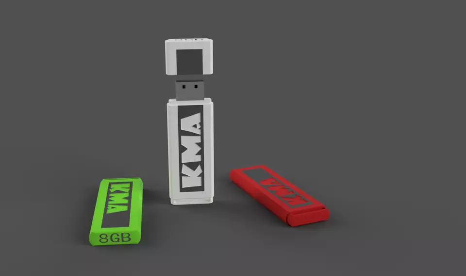 Flash memory 8gb model 1 Free 3D model