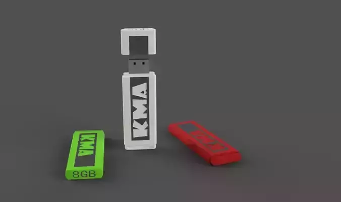 Flash memory 8gb model 1 Free 3D model