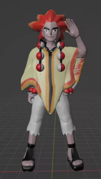 Alder pokemon master  3D print model_0