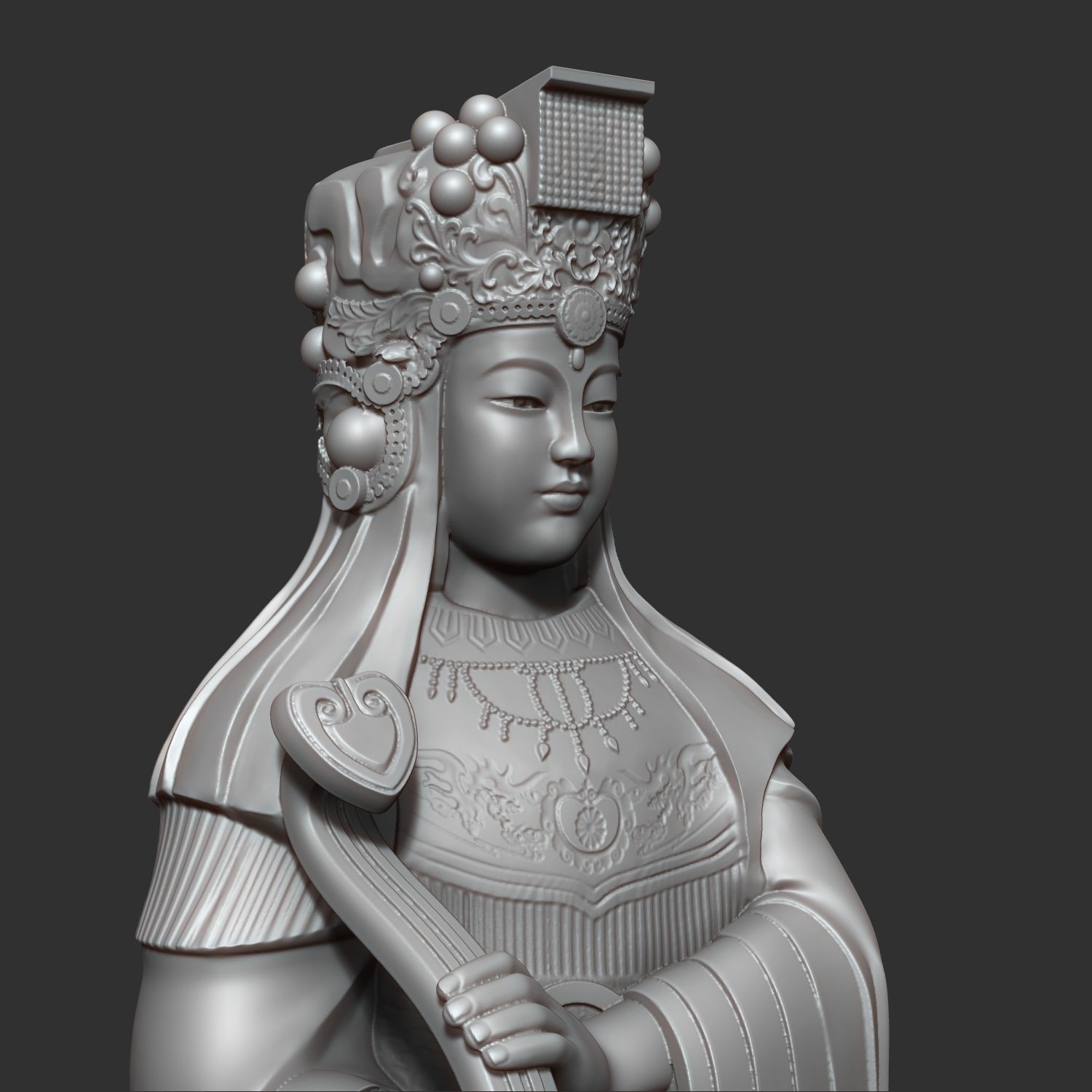 MaZu Statue 3D Print 3D print model_15