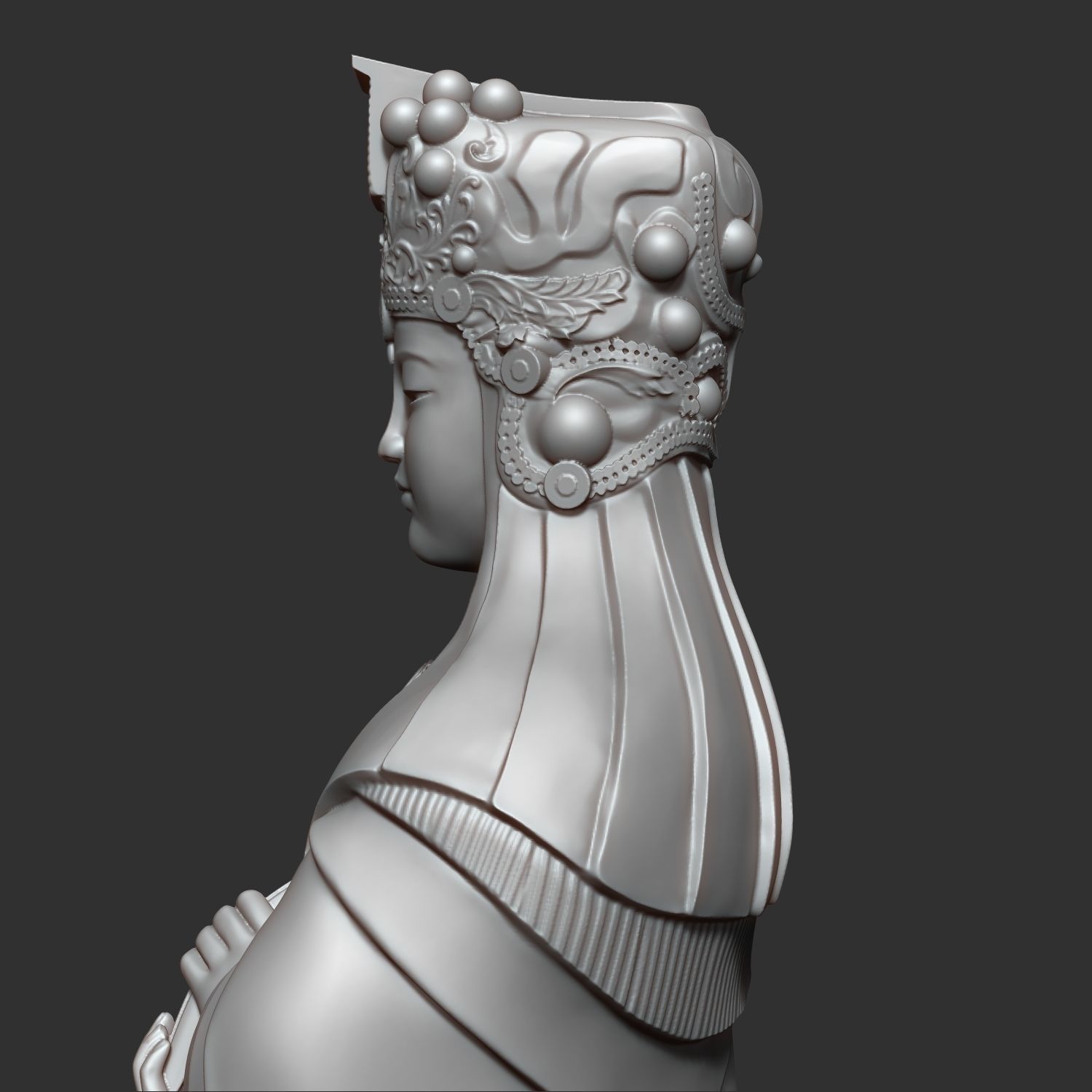MaZu Statue 3D Print 3D print model_14