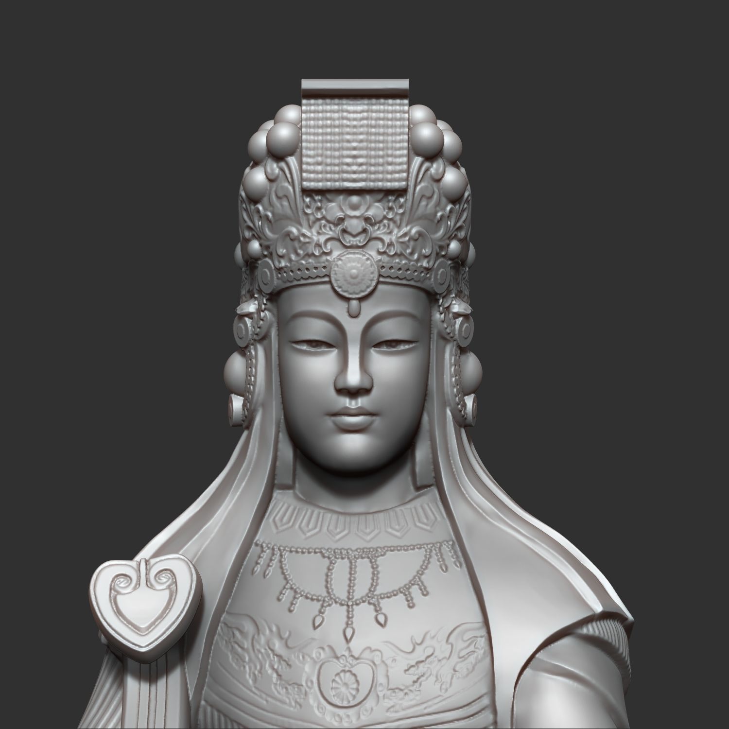 MaZu Statue 3D Print 3D print model_12