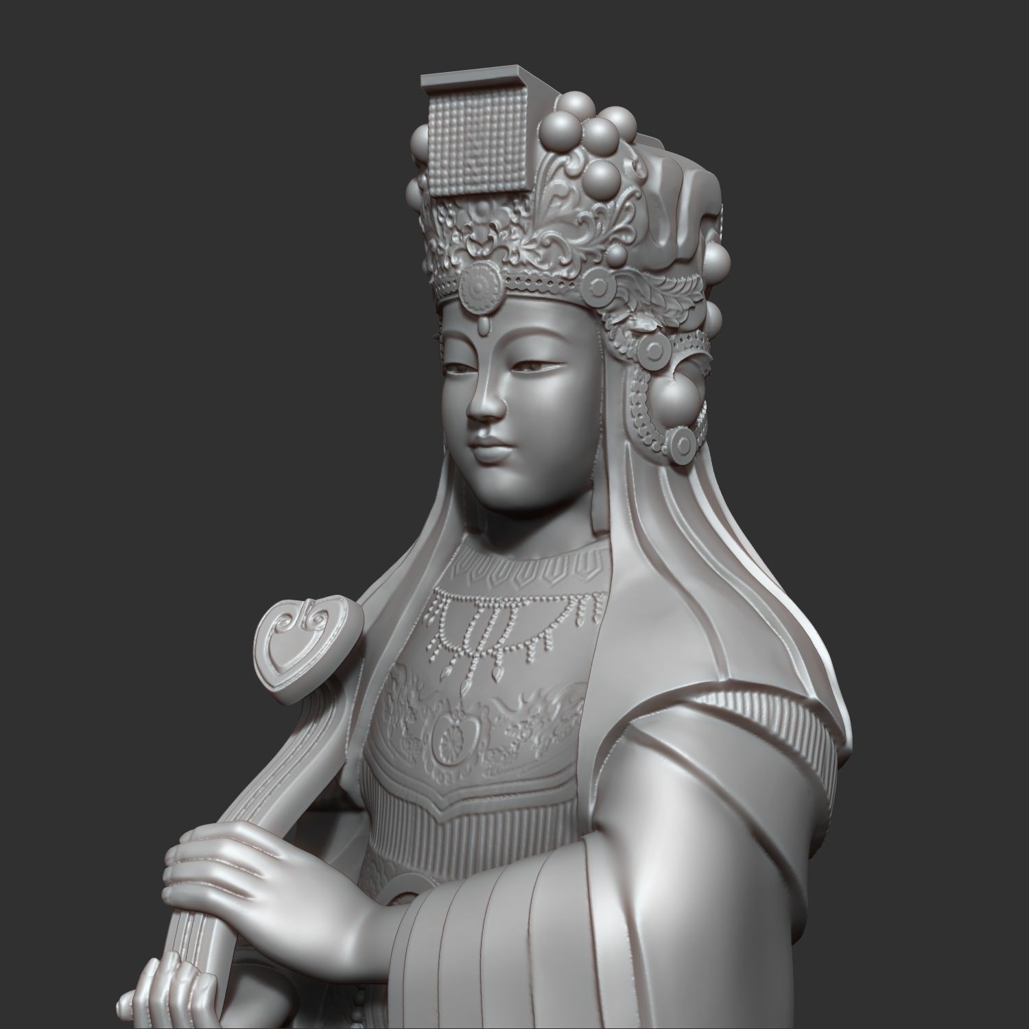 MaZu Statue 3D Print 3D print model_16