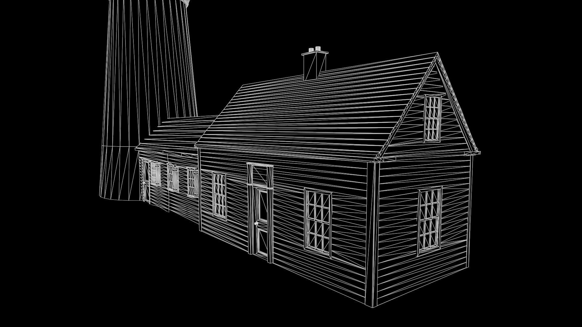 Old Lighthouse Low-poly 3D model_11