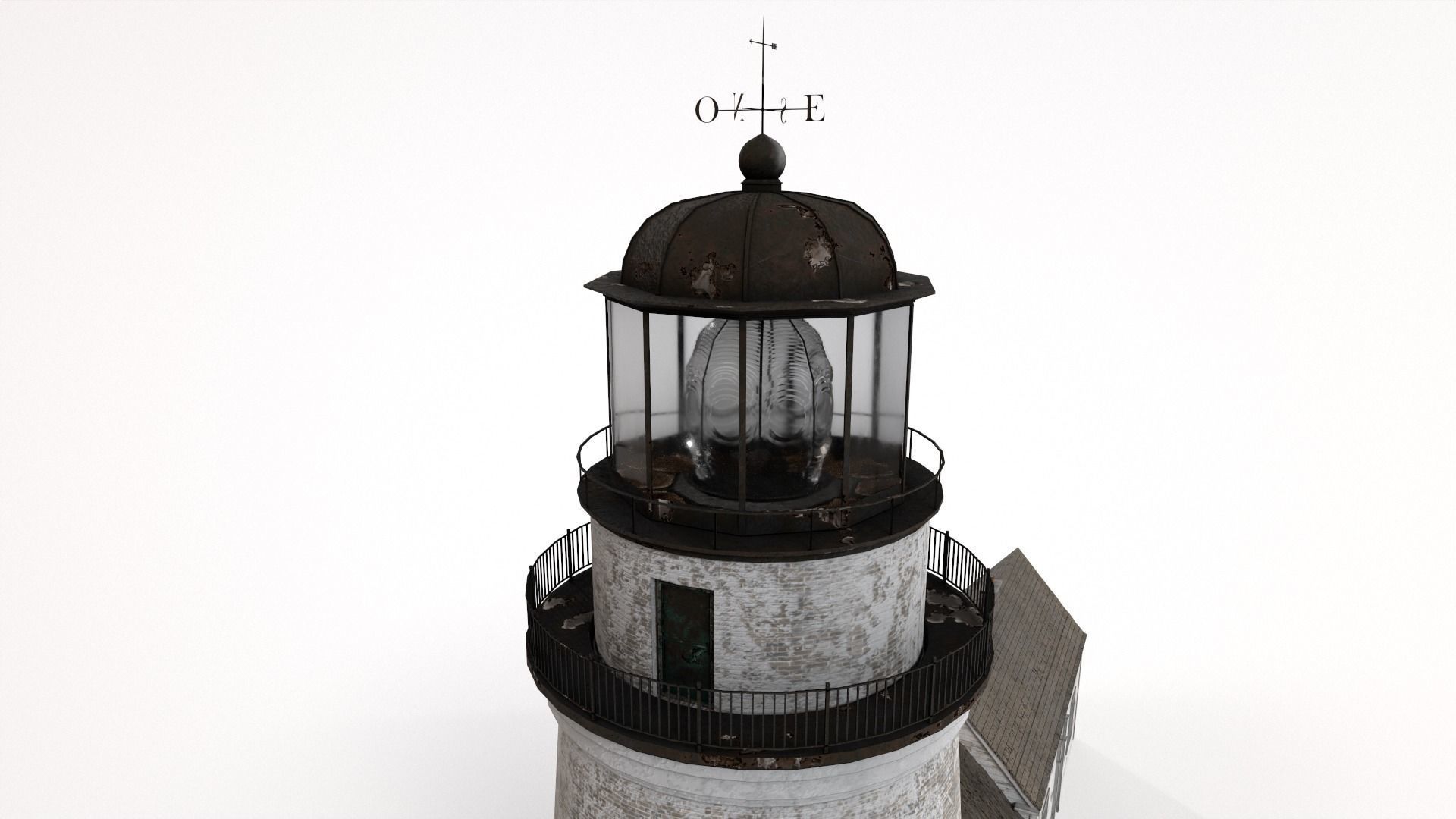 Old Lighthouse Low-poly 3D model_8