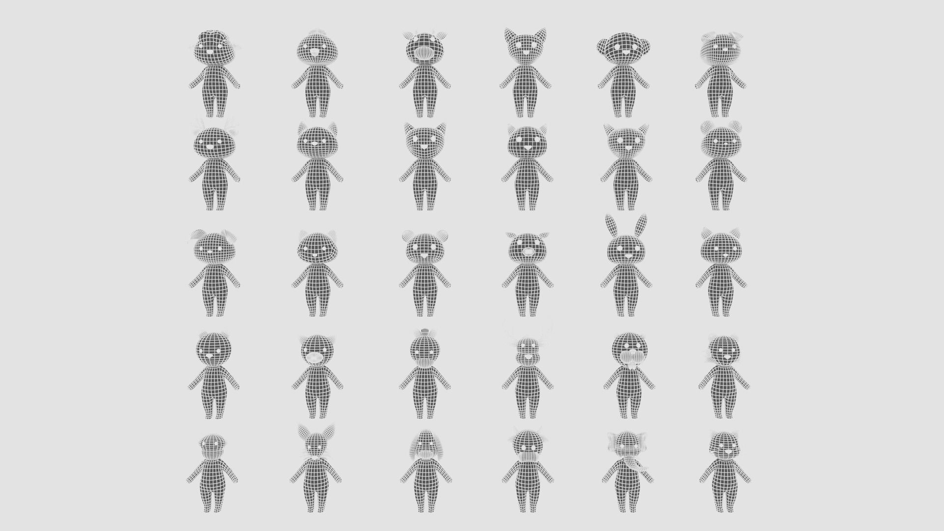 Character002 Little Animal Pack Low-poly 3D model_35