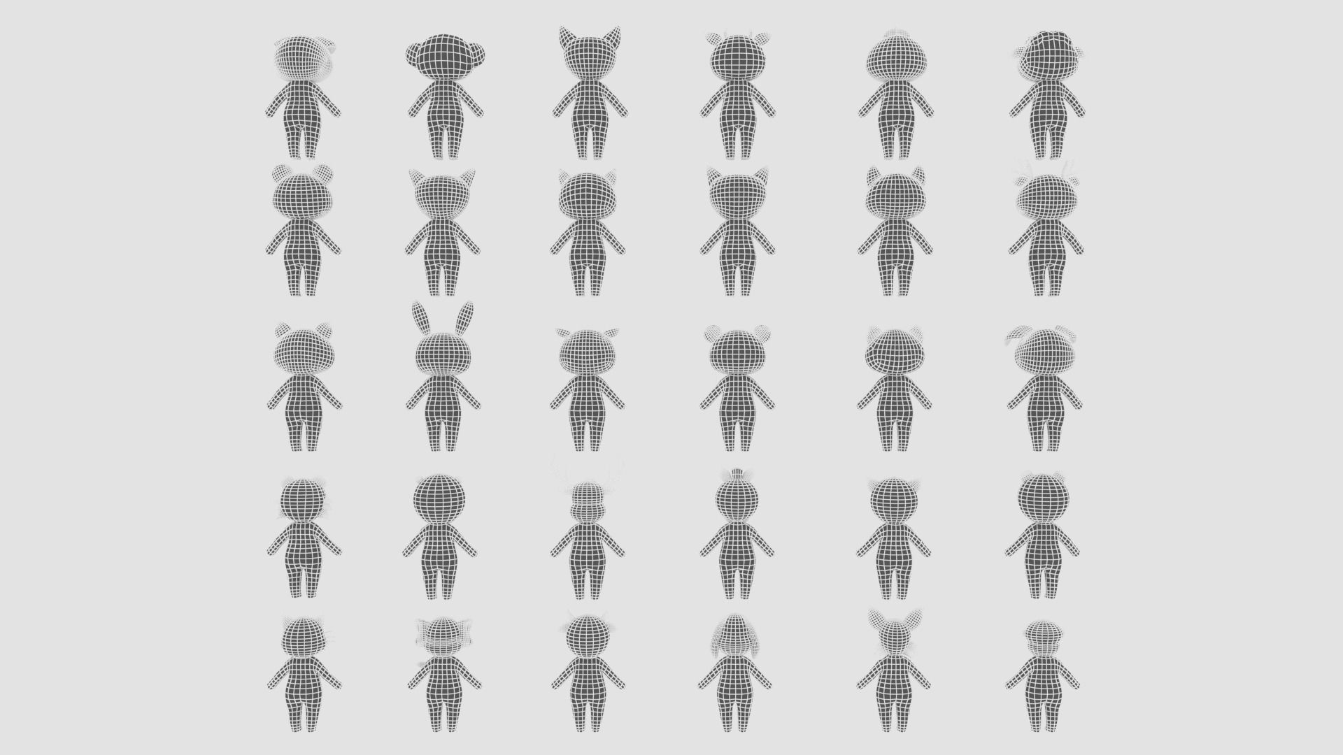 Character002 Little Animal Pack Low-poly 3D model_36