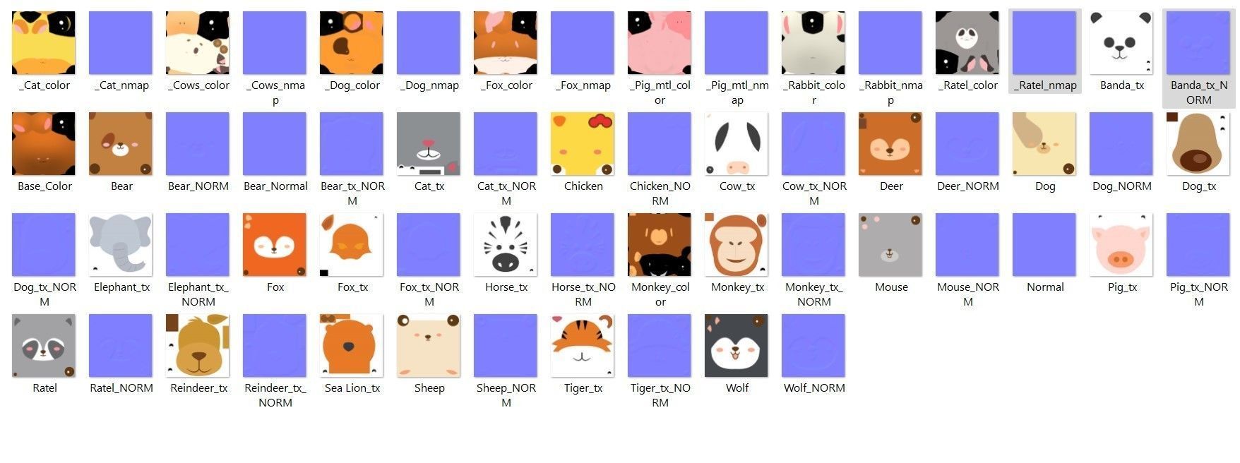 Character002 Little Animal Pack Low-poly 3D model_34