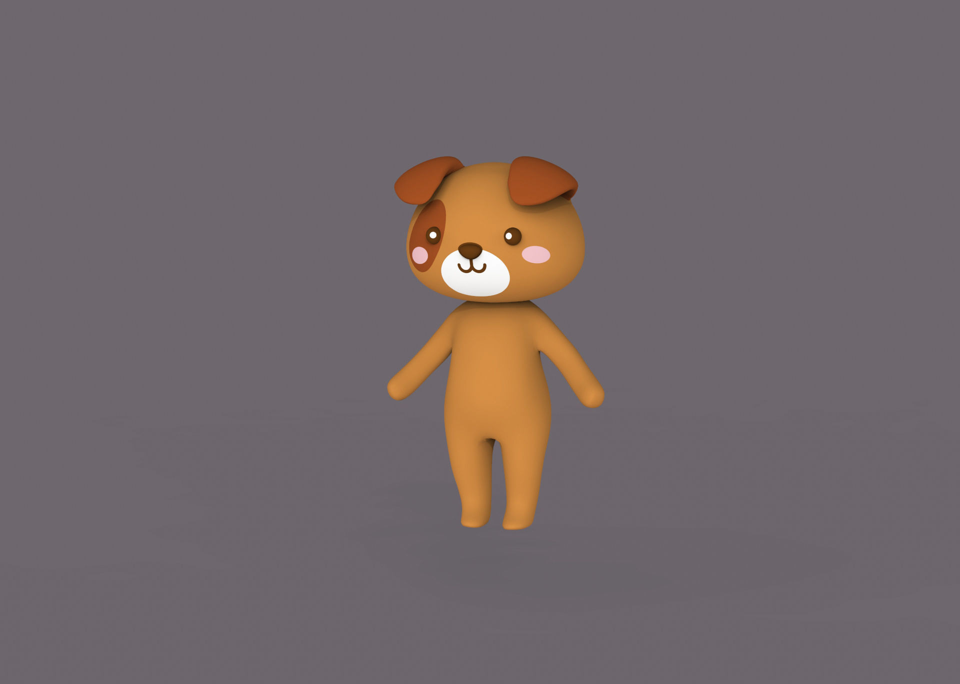Character002 Little Animal Pack Low-poly 3D model_4