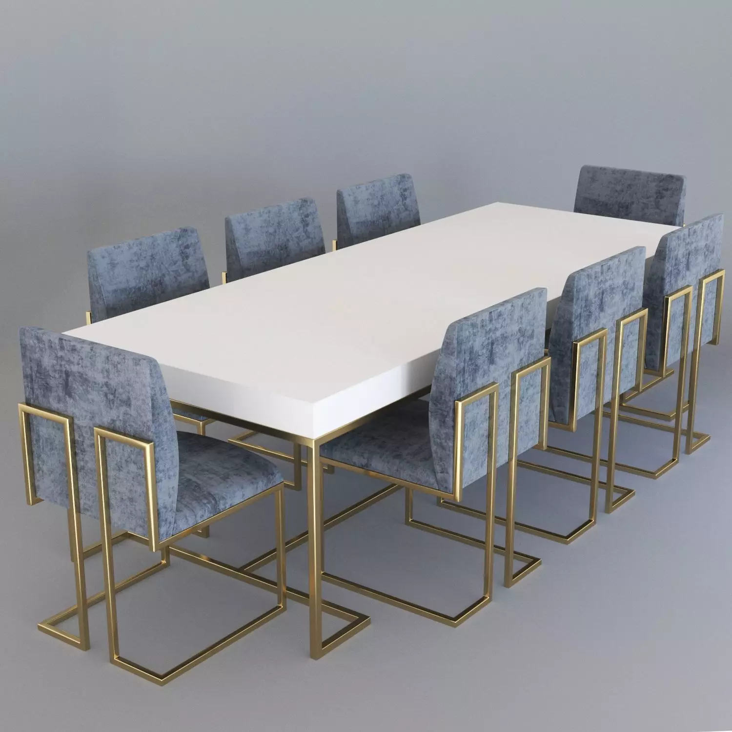 Dinning Table01 Free 3D model_0